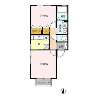 Stella Cceur【1階】の間取り