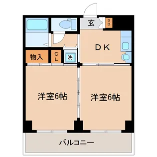 アルデール宮町【7階】の間取り