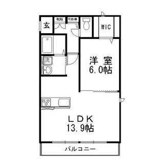 ウィステリアII【2階】の間取り