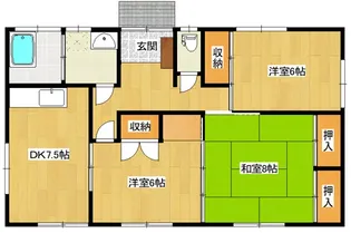 福島県郡山市安積町荒井字年柄【一戸建】の間取り
