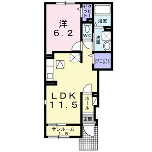ハイネストキタ【1階】の間取り