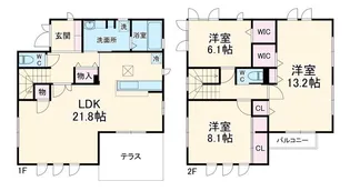 神奈川県横浜市泉区桂坂【一戸建】の間取り