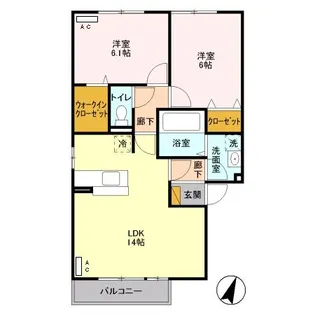 レグルスA【2階】の間取り