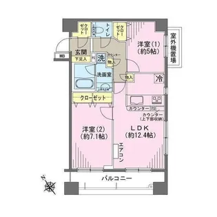 ヒルレジデンス大崎【4階】の間取り
