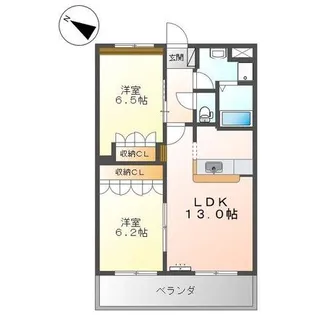 グランダー常盤【2階】の間取り