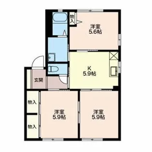 3Kの間取り画像