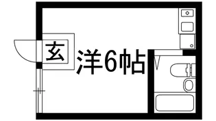 森本ハイツ【1階】の間取り