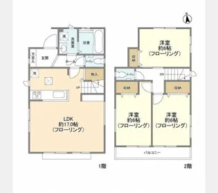 埼玉県川越市霞ケ関北5【一戸建】の間取り