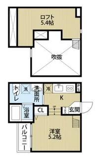 オリュザ【2階】の間取り