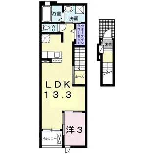 桜庵 A【2階】の間取り