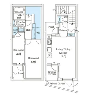 東京都目黒区三田2【マンション】の間取り