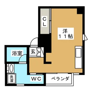 カフ・ホームU【4階】の間取り