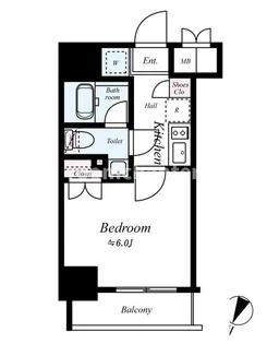 コンシェリア横濱関内【2階】の間取り