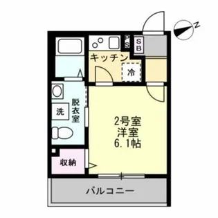 ベイルームプレミア橋本【2階】の間取り