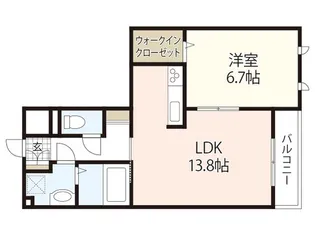 セジュール桃山【3階】の間取り