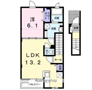 プレステージ6番館【2階】の間取り