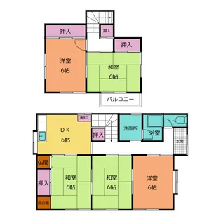 愛知県知多市長浦2【一戸建】の間取り