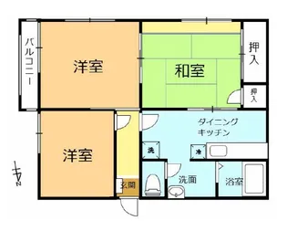 ハイツ今泉【2階】の間取り