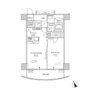 東京都港区海岸3【マンション】の間取り
