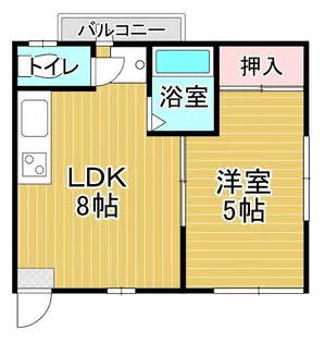 関谷アパート北棟【2階】の間取り