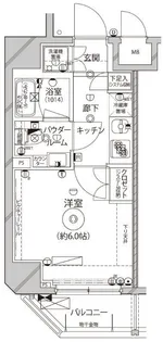 レアライズ平和島【8階】の間取り