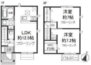 東京都東久留米市氷川台1【一戸建】の間取り