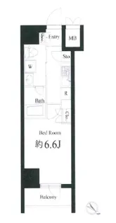 ハーモニーレジデンス横浜みなとみらい#001【7階】の間取り