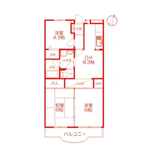 YH湘南【2階】の間取り
