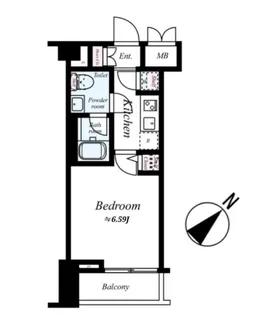 ドルチェ東京押上ツインズ壱番館【6階】の間取り
