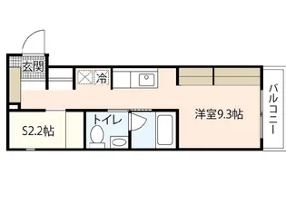 広島県広島市西区新庄町【アパート】の間取り