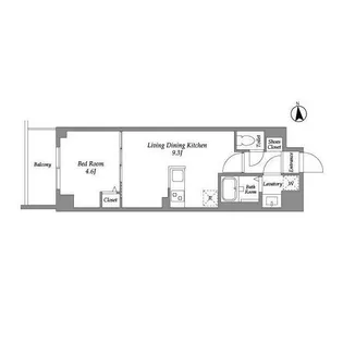東京都新宿区百人町1【マンション】の間取り