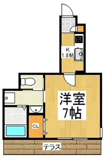 東京都清瀬市元町1【アパート】の間取り