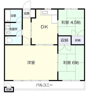 サンハイツII【1階】の間取り