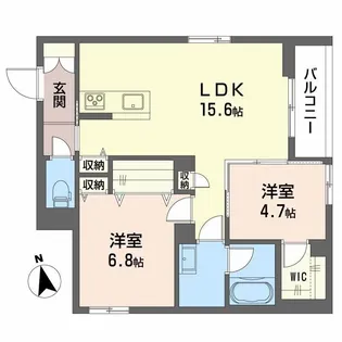 ShaMaison神通町【2階】の間取り