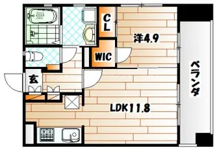 門司ポロニア弐番館【2階】の間取り