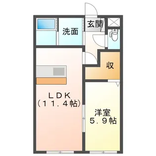 メルローズ打馬II【2階】の間取り