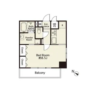 プロシード篠崎2(SPI)【7階】の間取り
