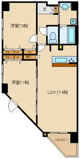 千葉県柏市船戸1【マンション】の間取り
