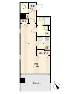 宮城県仙台市宮城野区榴ケ岡【マンション】の間取り