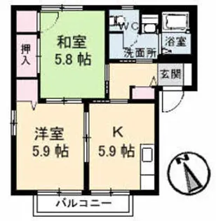 セレクトハウス【1階】の間取り