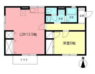 カーサよしはなII【1階】の間取り