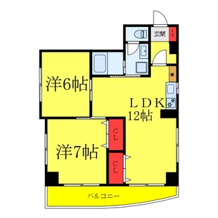 グロースバウム63【7階】の間取り