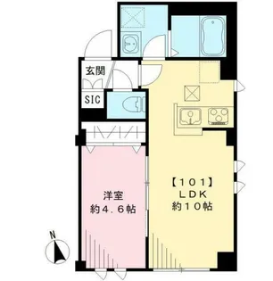 カーサビューノアマノ【1階】の間取り