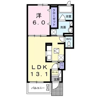 レジデンス リオ III【1階】の間取り