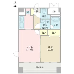 エスタフレンテ【9階】の間取り