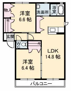 高知県高知市薊野北町2【アパート】の間取り