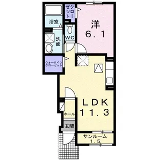 フィランソロピー 3【1階】の間取り