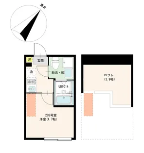 ハーモニーテラス成増【2階】の間取り