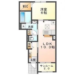 フロンティア TH I【1階】の間取り