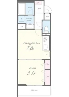 東京都羽村市緑ヶ丘1【アパート】の間取り